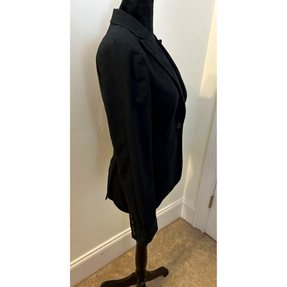 Banana Republic Women's Black One-Button Blazer Cotton Stylish Business & Casual - Picture 6 of 14